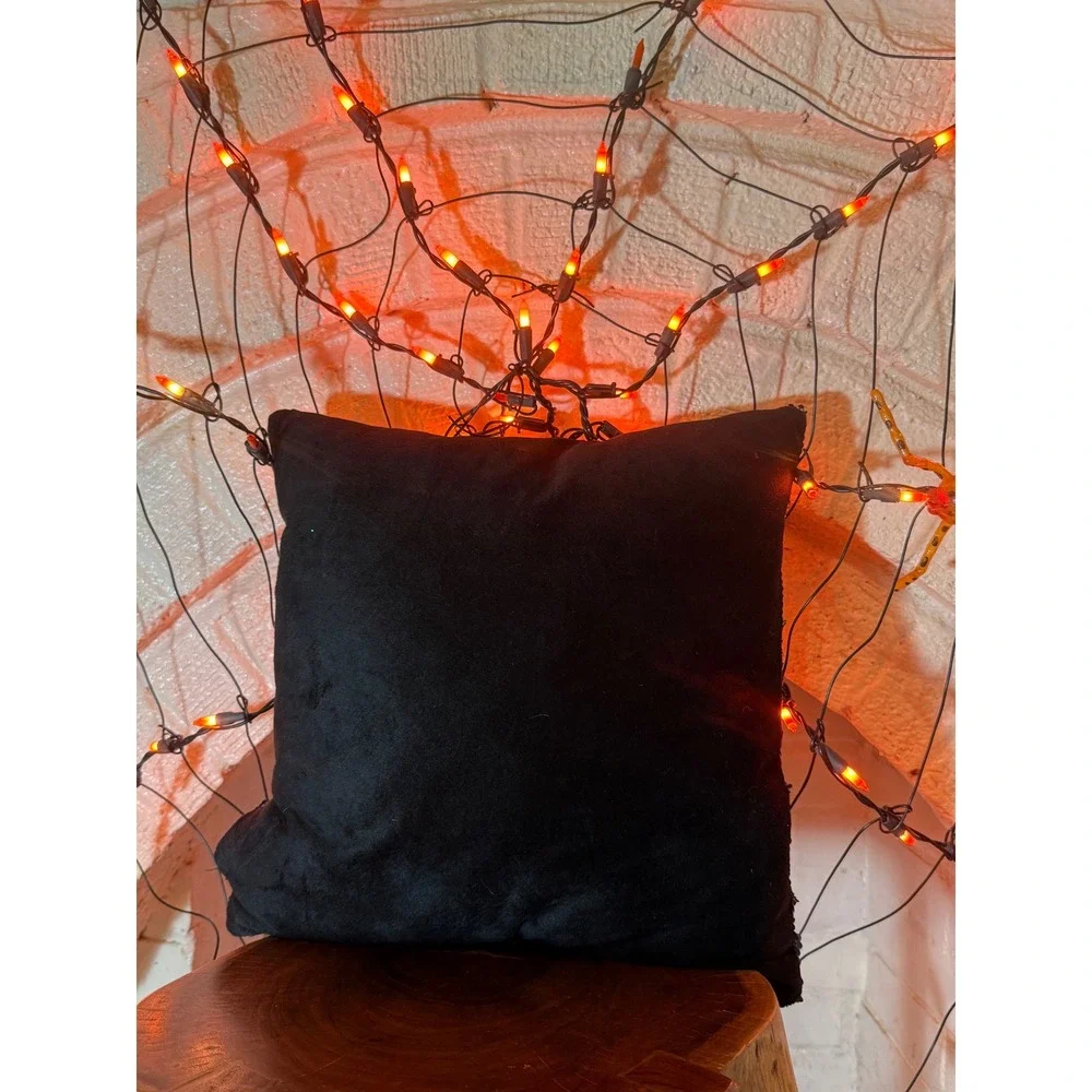 Nightmare Before Christmas Jack & Sally Sequined Pillow 14